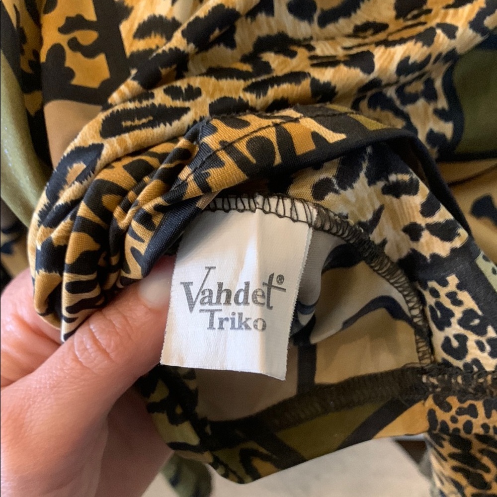 Leopard Print Patchwork Blouse - image 4